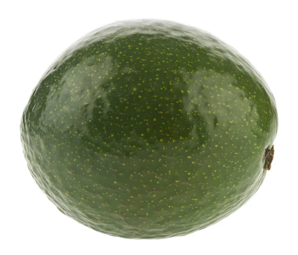 Grüne Avocado Isoliert Auf Weißem Hintergrund Nahaufnahme — Stockfoto