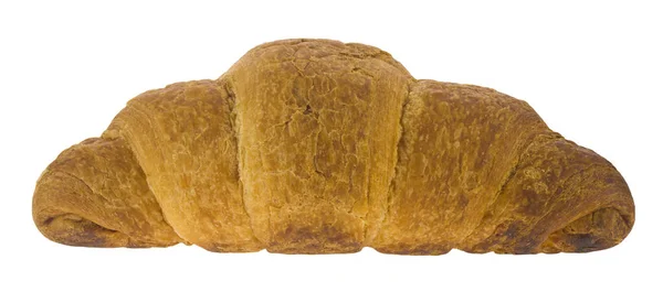 Croissant Isolado Fundo Branco Close — Fotografia de Stock