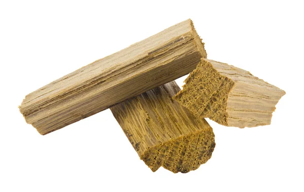 Firewood Isolado Fundo Branco Close — Fotografia de Stock