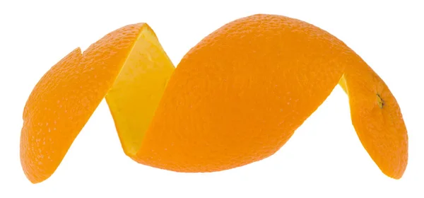 Оранжевая Кожа Белом Фоне — стоковое фото