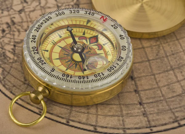 Compass Old Paper Background — Stock Photo, Image