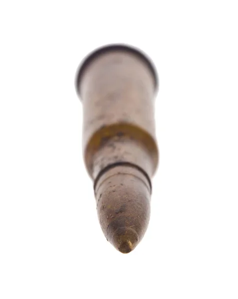 Bullet Isolato Sfondo Bianco Vicino — Foto Stock
