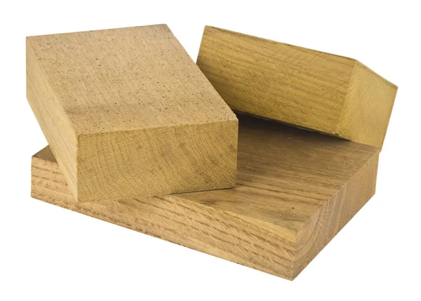 Deski Drewniane Pręty Izolowane Białym Tle Zbliżenie — Zdjęcie stockowe