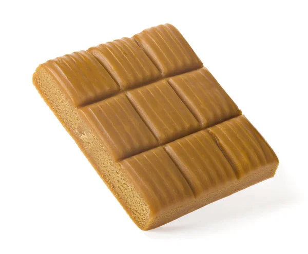 캔디바 Toffee Candy Bar Caramel Candies 디자인을 꼬리를 배경에 분리되어 — 스톡 사진