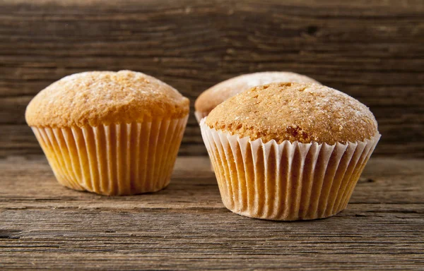 Cakes on wood — Stock Photo, Image