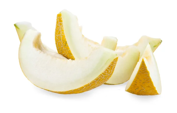 Melon na białym — Zdjęcie stockowe
