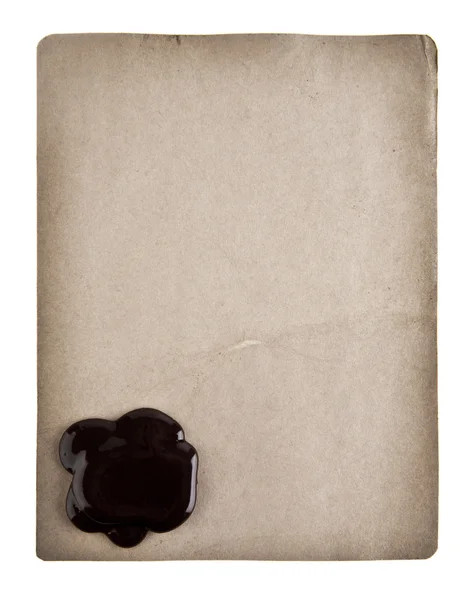 Selo de cera de papel — Fotografia de Stock