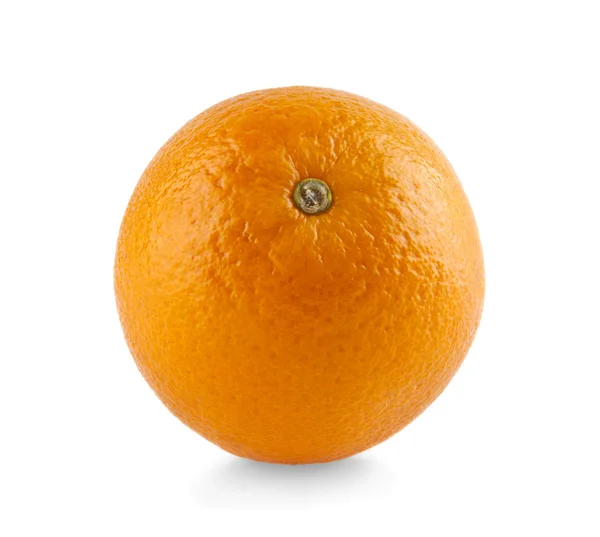 Orange på vit — Stockfoto