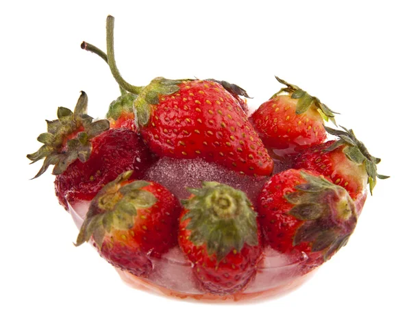 Frozen strawberry — Stock Photo, Image