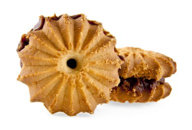 Cookie üzerine beyaz