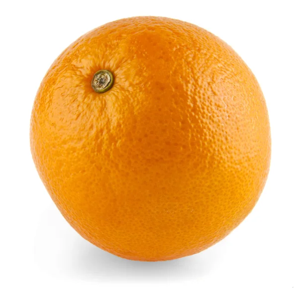 Orange på vit — Stockfoto