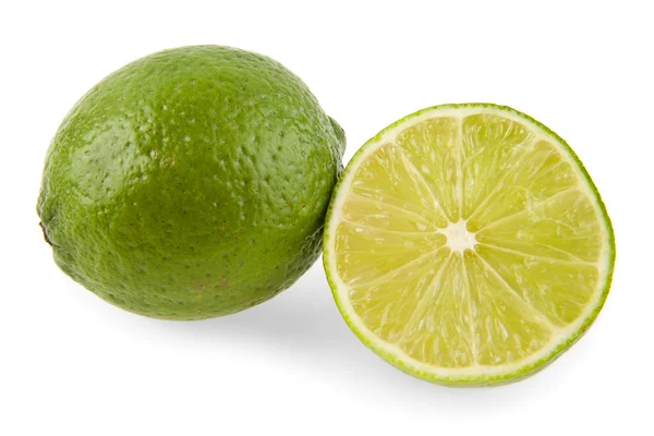 Limão sobre um fundo branco — Fotografia de Stock
