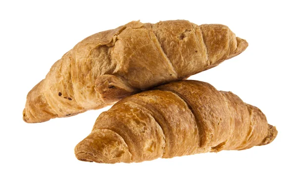 Croissants op wit — Stockfoto