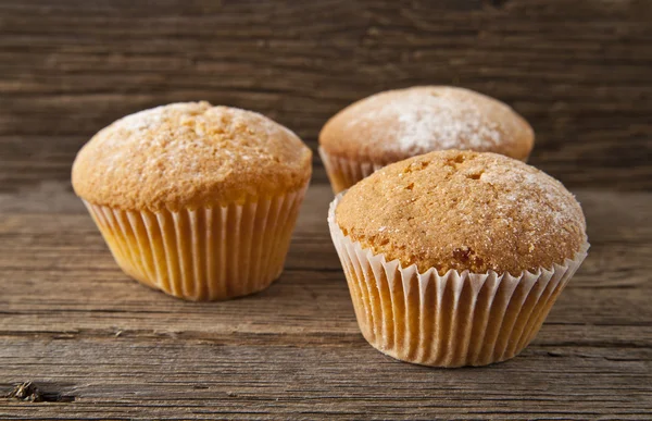 Cakes on wood — Stock Photo, Image