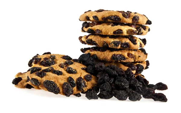 Cookie met rozijnen — Stockfoto