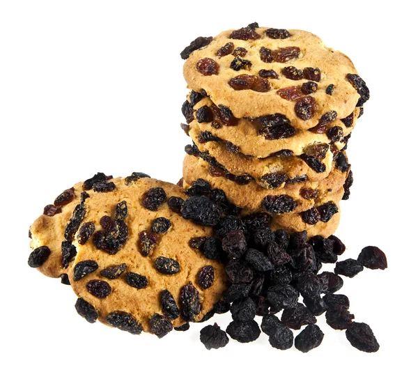 Cookie met rozijnen — Stockfoto