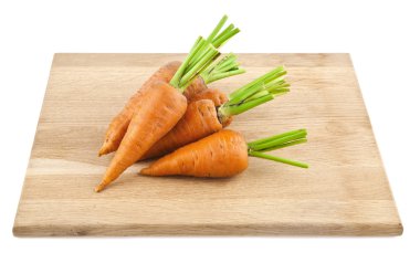 beyaz üzerine havuç