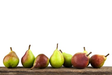 beyaz üzerine armut