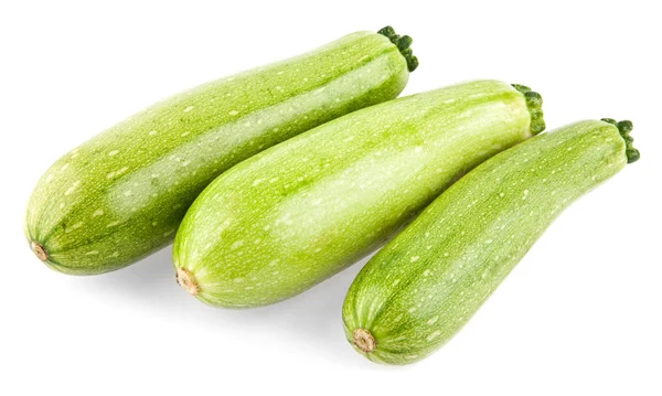 Zucchine su bianco — Foto Stock