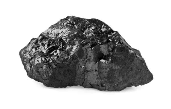 Carvão sobre branco — Fotografia de Stock
