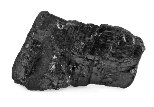 Kohle auf Weiß — Stockfoto