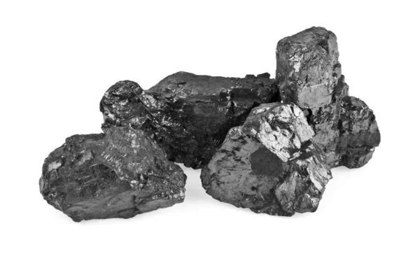 화이트에 석탄 — 스톡 사진