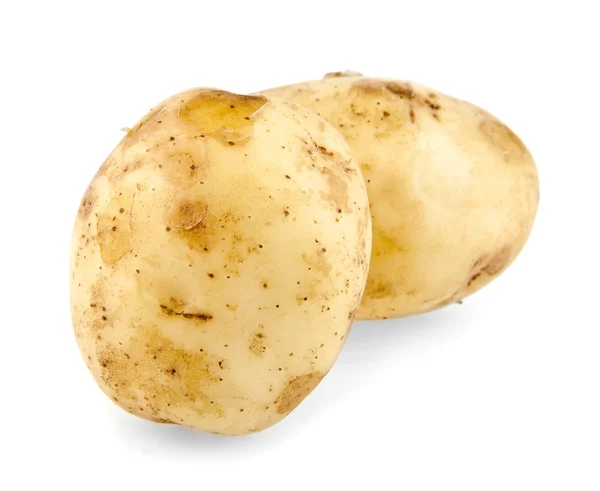 Potato on white — Stock Photo, Image