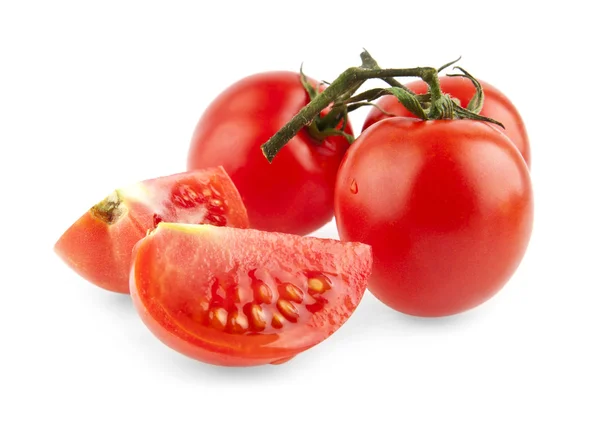 Tomates en blanco —  Fotos de Stock