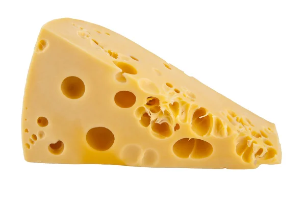 Käse auf Weiß — Stockfoto