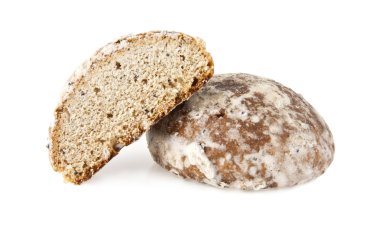 beyaz üzerine pişmiş kek