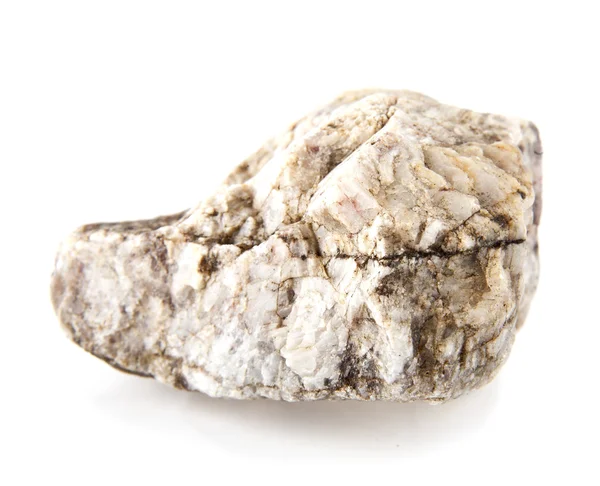 Brązowy kamień na białym tle — Zdjęcie stockowe