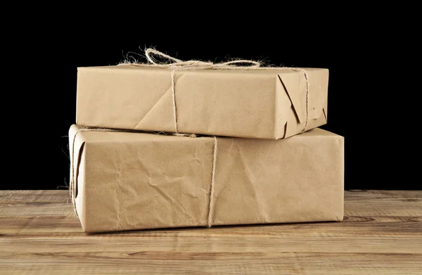 Post parcels on table — Stock Photo, Image