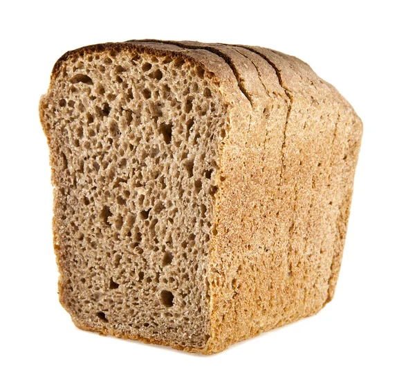 Upečený chléb na bílém pozadí — Stock fotografie