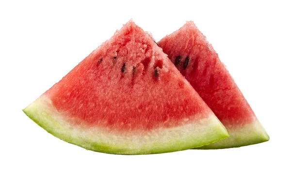 Ripe watermelon on white — Stock Photo, Image