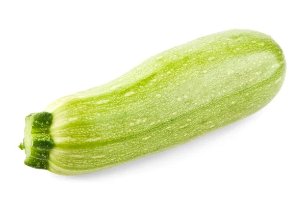 Green zucchini on white — Stock Photo, Image