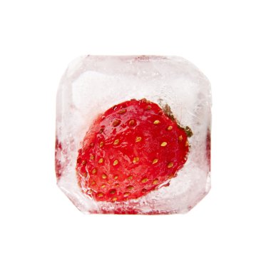 Beyaz Dondurulmuş çilek