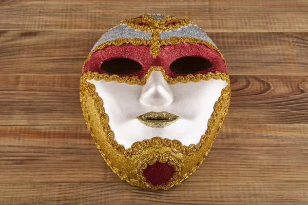 Karnawałowe maski na drewno — Zdjęcie stockowe