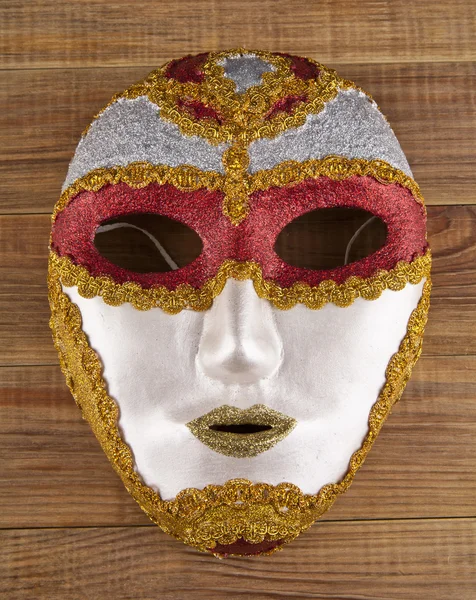 Carnival mask  on wood — Stock Photo, Image