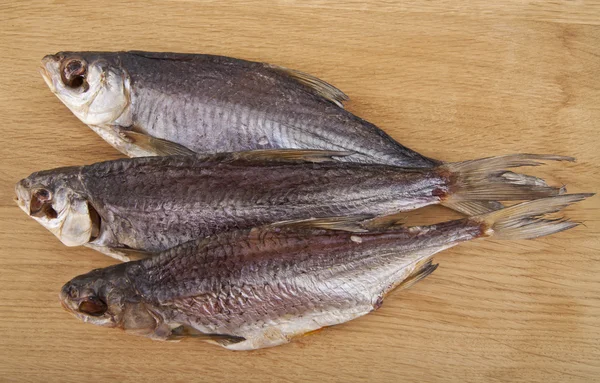 Trzy Ryby suszone — Zdjęcie stockowe