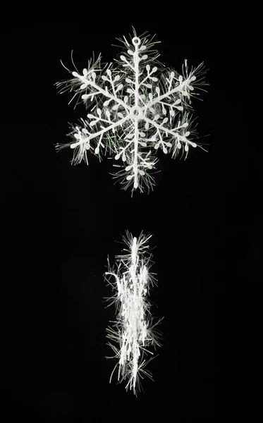 Two snowflakes decorations — Stock Photo, Image