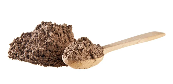 Cinnamon powder in spoon — Stock Photo, Image