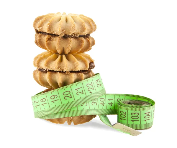 Cookies and measire meter — Stock Photo, Image