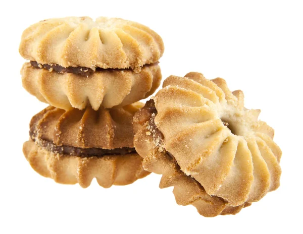 Beyaz lezzetli kurabiyeleri — Stok fotoğraf