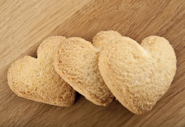 W kształcie serc domowe ciasteczka — Zdjęcie stockowe