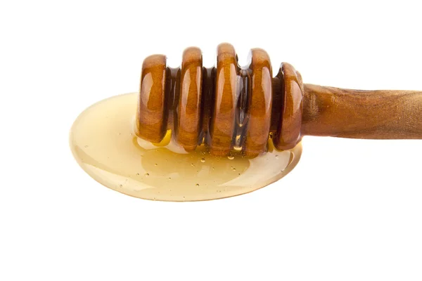 Miel goteando en blanco — Foto de Stock