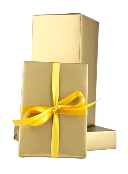 Cajas con regalos en blanco — Foto de Stock