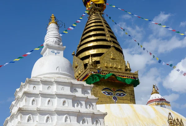 Swayambhunath stupa a Kathmandu — Foto Stock