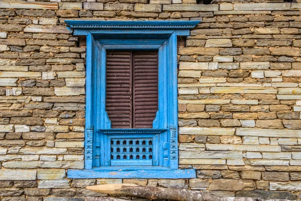 Traditional Nepalese window — Stock Photo, Image