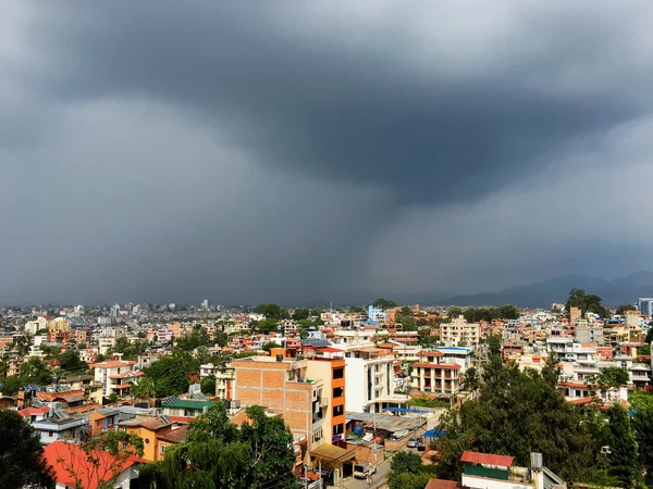 Stormy weather over Patan and Kathmandu — Stock Photo, Image