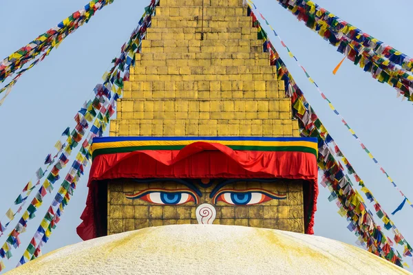 Boudhanath stupa in Kathmandu — Stock Photo, Image